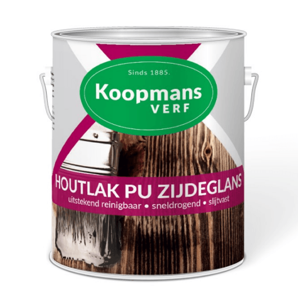 Koopmans Houtlak PU zijdeglans blank - 750 ML