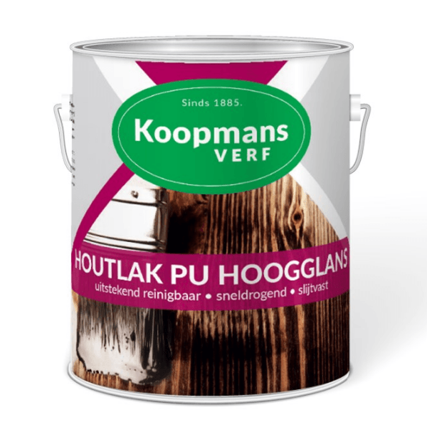 Koopmans Houtlak PU hoogglans blank - 750 ML