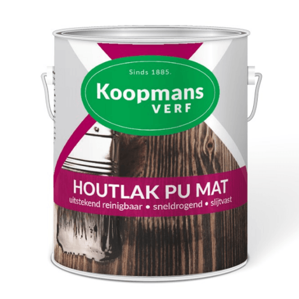Koopmans Houtlak PU mat blank - 750 ML