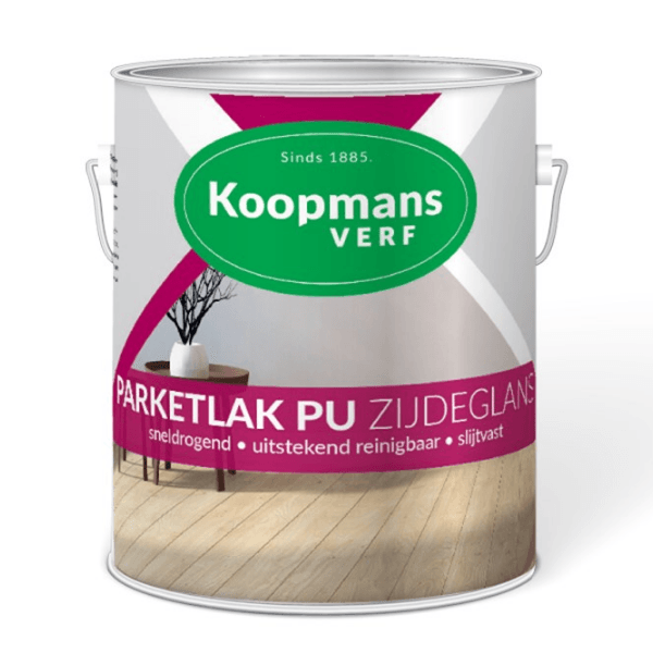 Koopmans Parketlak PU zijdeglans blank - 2,5 Liter