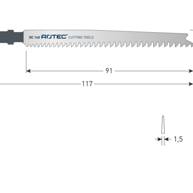 Rotec Decoupeerzagen DC140 - 2st