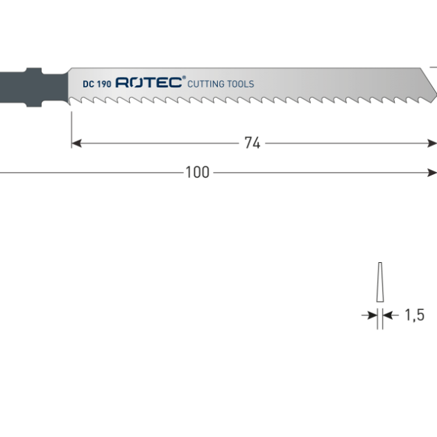 Rotec Decoupeerzagen DC190 - 2st