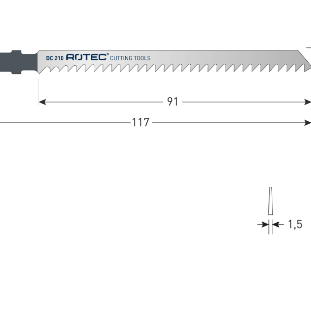 Rotec Decoupeerzagen DC210 - 2st