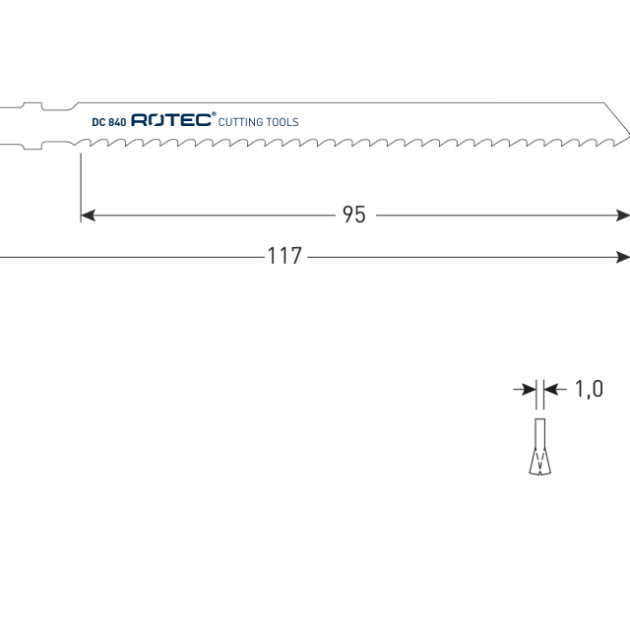 Rotec Decoupeerzagen DC840 - 5st