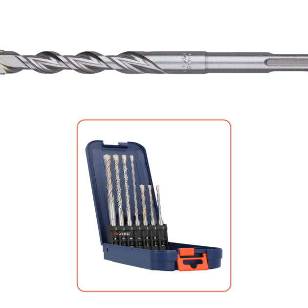 Rotec Betonborenset SDS 7delig type 200 in ABS casette