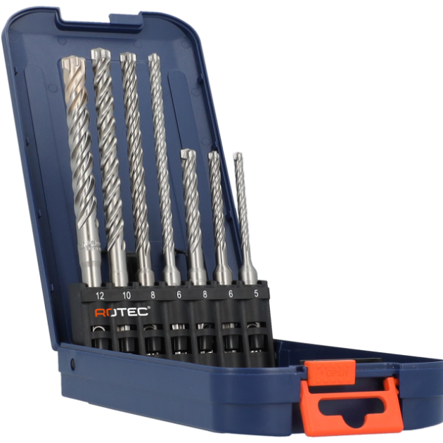 Rotec Betonborenset SDS 7delig type 202 in ABS casette
