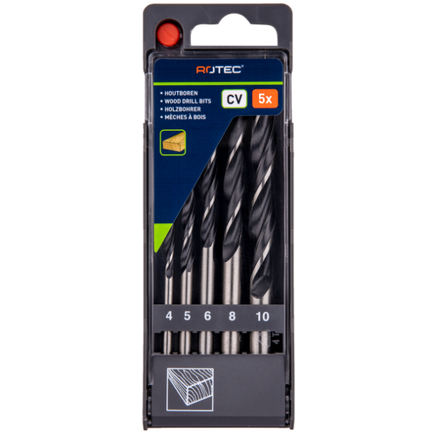 Machinale houtboorset 5dlg.