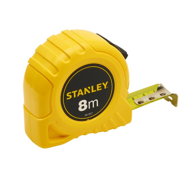 Rolbandmaat Stanley 8m m/stop