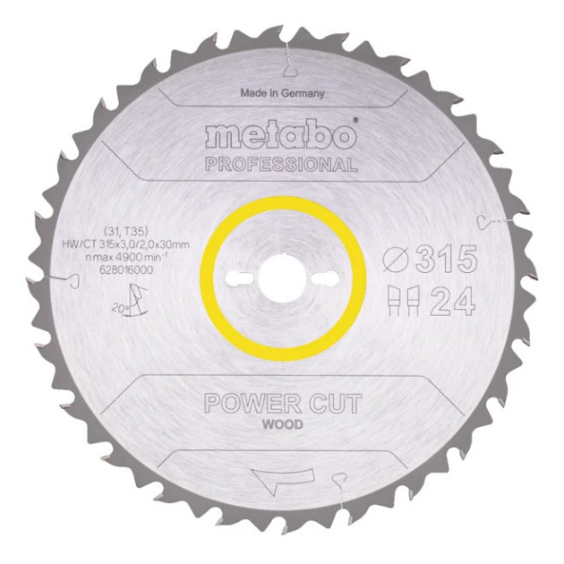 Metabo Cirkelzaagblad  315x30 24 WZ HW/CT