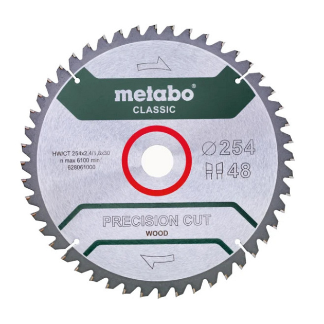 Metabo Cirkelzaagblad  254x30 48 WZ 5 neg.